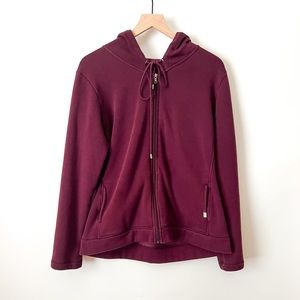 UGG Burgundy Drawstring Cozy Casual Hoodie Women’s Size XL